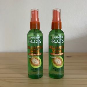 Set of 2 Garnier Fructis Brilliant Shine Glossing Spray